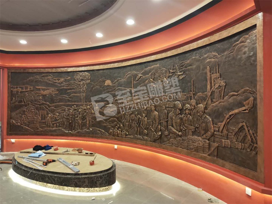 廣東韶關(guān)城市博物館玻璃鋼仿銅浮雕原創(chuàng)設(shè)計(jì)及安裝項(xiàng)目