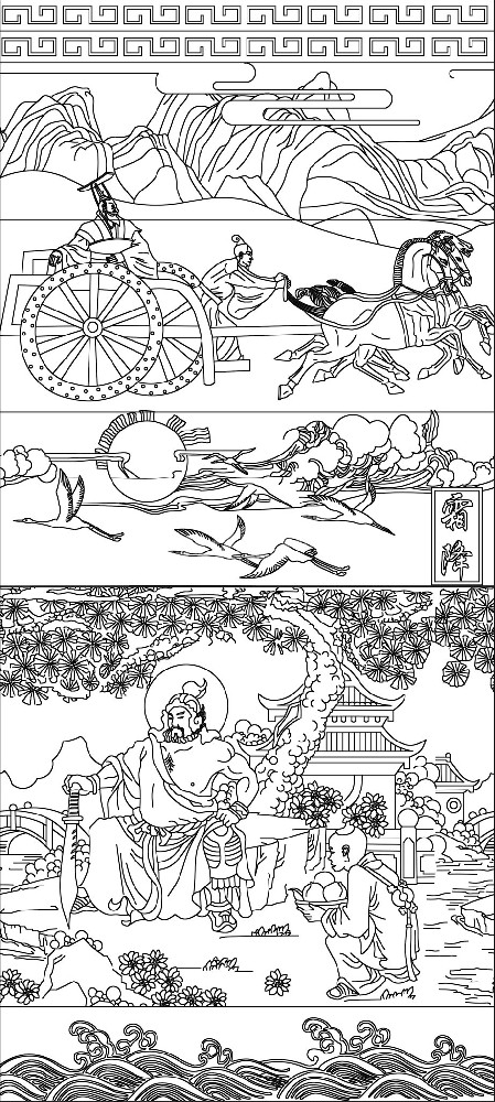 霜降浮雕雕塑原創(chuàng)手繪設(shè)計稿